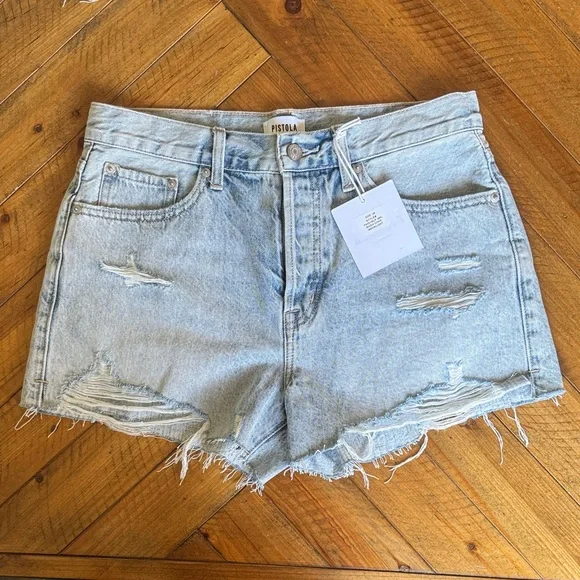 NWT PISTOLA Nova Denim Shorts - Picture 9 of 12